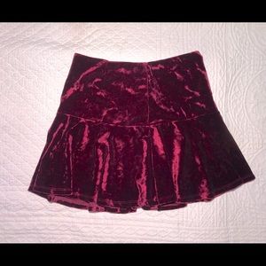 Forever 21 velvet skirt